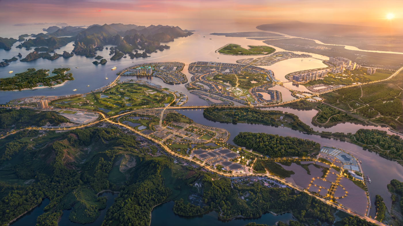 vinhomes global gate hạ long-tổng quan hoàng hôn