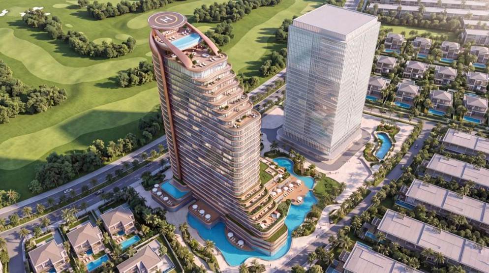 Phối cảnh cụm khách sạn trong tư liệu giới thiệu Vinhomes Global Gate Hạ Long